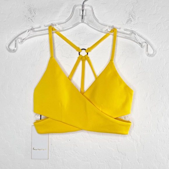 Revolve Lovewave  Brittany Sports Bra Yellow Size Medium - Picture 8 of 10